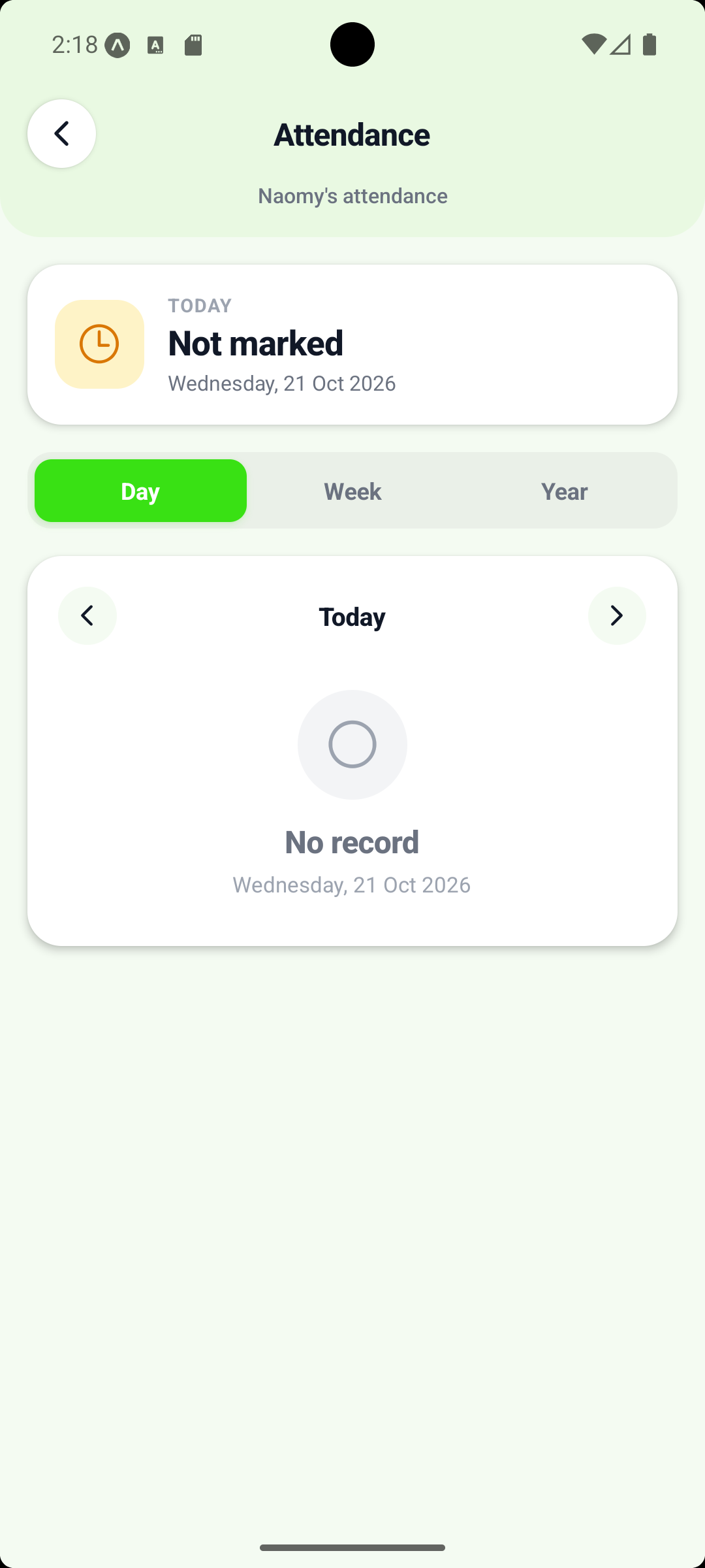 ShuleSmart Parents attendance tracking